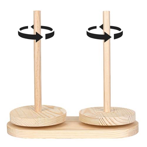 Holdes Garnknäuelhalter, Rotierender Garnspender, Garnhalter aus mit Drehmechanismus aus Metall. Klassisches handbetriebenes Aufwickel- und Ausgabezubehör, Geschenke für Bastelliebhaber von Holdes