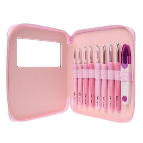Holdes Häkelnadel-Set, Häkelnadel-Set, Häkelnadel-Set, Häkelnadelwerkzeuge, Häkelnadelwerkzeuge, mehrere Größen für die Herstellung von Schals, Handschuhen, Holdes Häkelnadel-Set, Häkelnadel-Set, Häkelnadel-Set, Häkelnadelwerkzeuge, Häkelnadelwerkzeuge, mehrere Größen für die Herstellung von Schals, Handschuhen, von Holdes