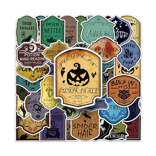 Holdes Halloween-Scrapbook-Aufkleber, Halloween-Aufkleber für Scrapbooking, Trank-Flaschenaufkleber, Scrapbook, wasserdicht, Aufkleber von Holdes