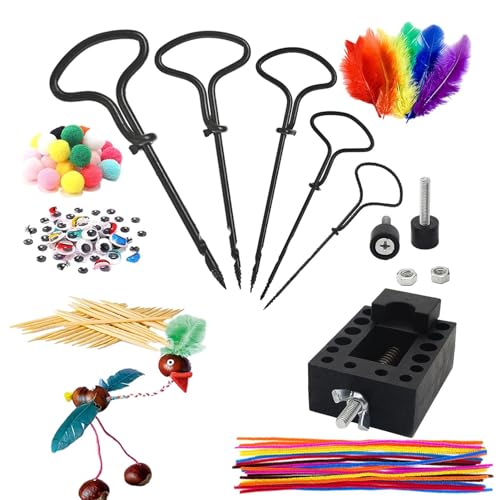 Holdes Handgefertigter Bohrer für Kastanie | Partygeschenke für Kastaniennadeln, Bastelspielzeug zur Vorbeugung von Spielsucht und Verbesserung der Hand-Augen-Koordination Holdes Handgefertigter Bohrer für Kastanie | Partygeschenke für Kastaniennadeln, Bastelspielzeug zur Vorbeugung von Spielsucht und Verbesserung der Hand-Augen-Koordination von Holdes