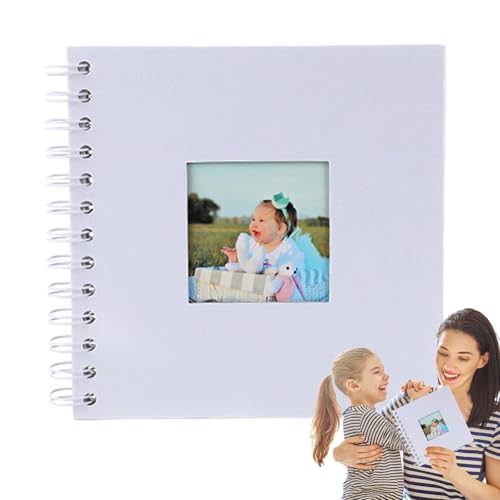 Holdes Hardcover Scrapbook Journal, Hardcover Scrapbook Album, 40 Seiten Leinen Gedenken, Album Gedenken, Handgefertigtes Fotobuch für 3 Fotos von Holdes