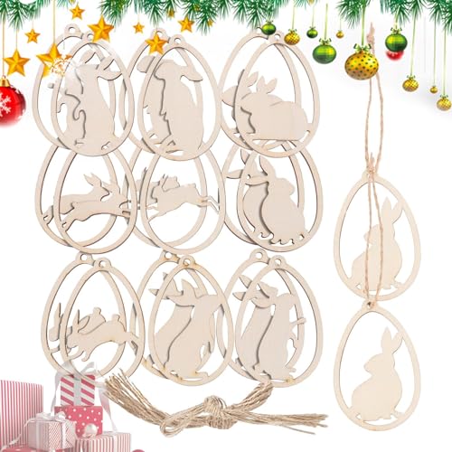Holdes Kunsthandwerk aus Holz, unvollendet, Osterornamente zum Aufhängen, unvollendet | 20 Stück leere durchbrochene Eier zum Basteln – Osterdekoration, , Partyzubehör für Zuhause Holdes Kunsthandwerk aus Holz, unvollendet, Osterornamente zum Aufhängen, unvollendet | 20 Stück leere durchbrochene Eier zum Basteln – Osterdekoration, , Partyzubehör für Zuhause von Holdes