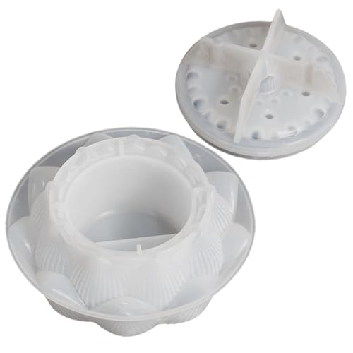 Holdes Lotusharz Form Silikonform | Schmuck Organizer Form | Silikonharz Aufbewahrungsbox, Silikonform mit Deckel, Epoxidharz Formen für Holdes Lotusharz Form Silikonform | Schmuck Organizer Form | Silikonharz Aufbewahrungsbox, Silikonform mit Deckel, Epoxidharz Formen für von Holdes