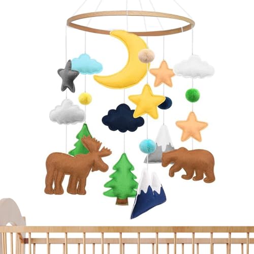 Holdes Mobile Tierbett für Babys, Dschungel Mobile Bettglocke aus Holz | Bettglocke aus weichem Holz für Kinderzimmer, Wohnzimmer, Krankenhaus und Schlafzimmer Holdes Mobile Tierbett für Babys, Dschungel Mobile Bettglocke aus Holz | Bettglocke aus weichem Holz für Kinderzimmer, Wohnzimmer, Krankenhaus und Schlafzimmer von Holdes