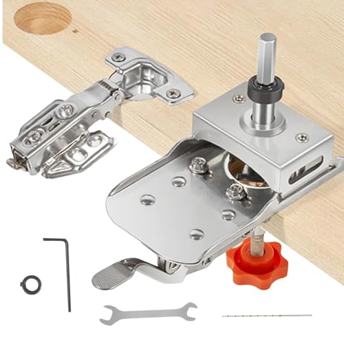 Holdes Montageschablone für Schranktüren, Schrankscharnierschablone, präzise Verriegelung, verdeckte Scharnierschablone aus Metall, multifunktional, mit Zange Holdes Montageschablone für Schranktüren, Schrankscharnierschablone, präzise Verriegelung, verdeckte Scharnierschablone aus Metall, multifunktional, mit Zange von Holdes