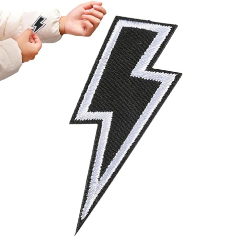 Holdes Patches für Kleidung, passende Aufnäher für Jacken | Blitzflicken für Jacken, Jacken, Hosen, Hüte, Kleidung, Reparatur auf besticktem Stoff Holdes Patches für Kleidung, passende Aufnäher für Jacken | Blitzflicken für Jacken, Jacken, Hosen, Hüte, Kleidung, Reparatur auf besticktem Stoff von Holdes