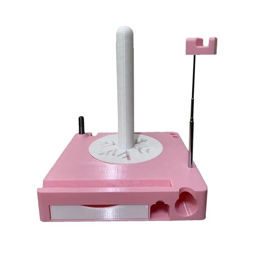 Holdes Rotierender Fadenträger, Fadenhalter, Spinner, leicht zu lösen, Aufbewahrung für Häkelzubehör, tragbar, für Frauen und Frauen Holdes Rotierender Fadenträger, Fadenhalter, Spinner, leicht zu lösen, Aufbewahrung für Häkelzubehör, tragbar, für Frauen und Frauen von Holdes