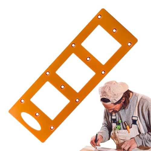 Holdes Steckschablone | Steckdosenbox Wanddosen Montage – Elektrischer Stecker-Schablonen-Werkzeug für Kleiderschrank-Steckdose, Hintergrund-Wandsteckdose von Holdes
