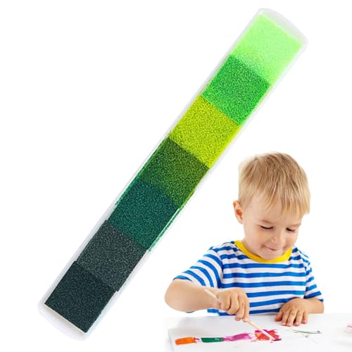 Holdes Stempelkissen für Stempelkissen, mehrfarbig, waschbar, mit langem Band, für die Herstellung von Karten, Scrapbooking von Holdes