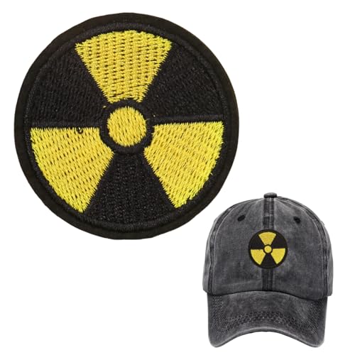 Holdes Stickerei-Patch - Dangerous Sign Embroidery Patch zum Aufnähen oder Aufbügeln | Bestickter Aufnäher zum Aufnähen oder Aufbügeln, leicht zu reinigen von Holdes
