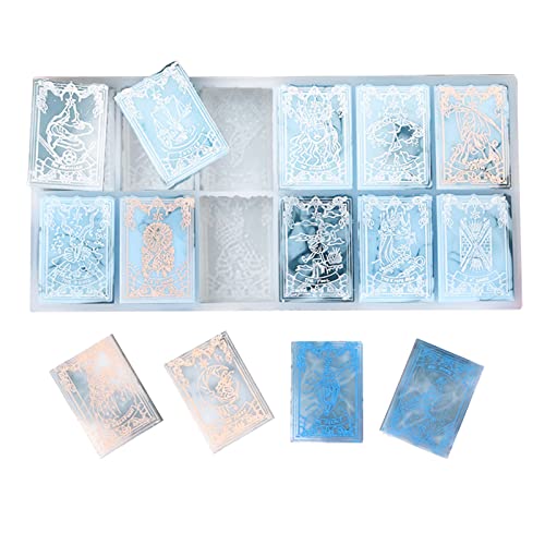 Holdes Tarotkarten-Harzform | Tarot-Silikon-Gießform – Epoxidharz-Silikonformen, Silikon-Karten, Formen zum Gießen, große Epoxidformen, Tarots-Karten für Wahrsagung Holdes Tarotkarten-Harzform | Tarot-Silikon-Gießform – Epoxidharz-Silikonformen, Silikon-Karten, Formen zum Gießen, große Epoxidformen, Tarots-Karten für Wahrsagung von Holdes