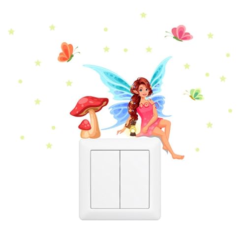 Holdes Wandaufkleber, Feen-Wandaufkleber, Feen-Schönheit, Feen, weiches Licht, Cartoon-Dekor für Wände, Schlafzimmer, Türen, Kinderzimmer Holdes Wandaufkleber, Feen-Wandaufkleber, Feen-Schönheit, Feen, weiches Licht, Cartoon-Dekor für Wände, Schlafzimmer, Türen, Kinderzimmer von Holdes