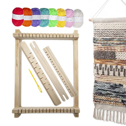 Holdes Webstuhl-Set, Webstuhl-Set für Erwachsene | Nähset zum Weben für | Webrahmen aus Holz für Kinder, kleines Webset für Erwachsene, Stricken mit mehreren Bastelarbeiten Holdes Webstuhl-Set, Webstuhl-Set für Erwachsene | Nähset zum Weben für | Webrahmen aus Holz für Kinder, kleines Webset für Erwachsene, Stricken mit mehreren Bastelarbeiten von Holdes