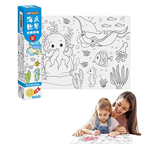 Holdes Zeichenpapierrolle, klebrig, Malrolle | Zeichenpapierrolle für Kleinkinder – Rolle zum Ausmalen von Klebeplakaten, für Papieraufkleber zum Zeichnen von Holdes