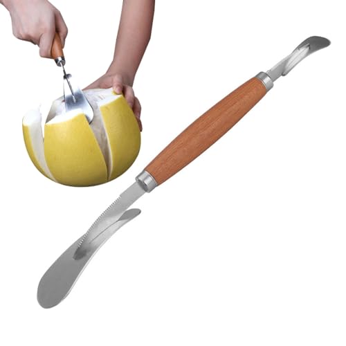 Holdes Zitrusschäler, Obstschneider aus Edelstahl, Schäler, Entferner – Grapefruitmesser mit doppeltem Ende, 11,8 Zoll, gebogenes Werkzeug zum Öffnen von Früchten, waschbar Holdes Zitrusschäler, Obstschneider aus Edelstahl, Schäler, Entferner – Grapefruitmesser mit doppeltem Ende, 11,8 Zoll, gebogenes Werkzeug zum Öffnen von Früchten, waschbar von Holdes