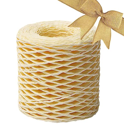Papierseil aus Raphia-Papier, natürliches rustikales Geschenkband, Basteln, Handwerk, Gartendekoration, Papierschnur, Raphia-Papier mit matter Textur Papierseil aus Raphia-Papier, natürliches rustikales Geschenkband, Basteln, Handwerk, Gartendekoration, Papierschnur, Raphia-Papier mit matter Textur von Holdes