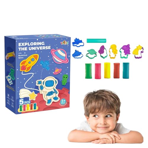 Playdoh bunter Ton, luftgetrocknet, buntes Modelliermassen-Set für – luftgetrockneter farbiger Ton mit Tonwerkzeugen, kreativer Ton, ultraweich und leicht, Kunstsets von Holdes