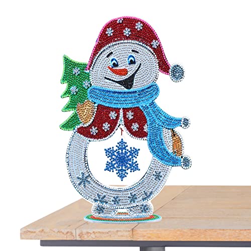 Schneemann-Malset, Kunst-Kits aus Strass, 5D, Weihnachten, Bastelset aus Acryl für praktische Fähigkeiten, Feinmotorik, bunte Malsets von Holdes