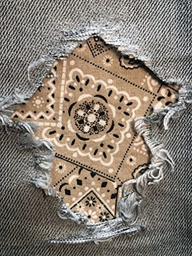Holey Patches zum Aufbügeln in verschiedenen Farben/Größen, Hellbraun/Khaki, 10,2 x 17,8 cm, 2 Stück Holey Patches zum Aufbügeln in verschiedenen Farben/Größen, Hellbraun/Khaki, 10,2 x 17,8 cm, 2 Stück von HoleyPatches