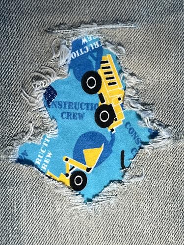 HoleyPatches Aufnäher mit Jeans-Rückseite, handgefertigt, zum Aufbügeln, Blau, 10,2 x 10,2 cm, 2 Stück HoleyPatches Aufnäher mit Jeans-Rückseite, handgefertigt, zum Aufbügeln, Blau, 10,2 x 10,2 cm, 2 Stück von HoleyPatches