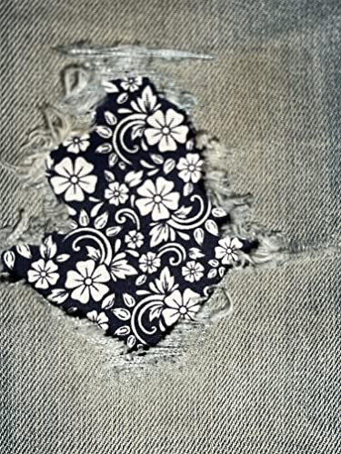 HoleyPatches zum Aufbügeln, Denim, Blumenmuster, 5,1 x 5,1 x 10,2 cm, Blau HoleyPatches zum Aufbügeln, Denim, Blumenmuster, 5,1 x 5,1 x 10,2 cm, Blau von HoleyPatches