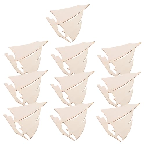 10Stücke DIY Holz Segelboot Unbemalt Handwerkliche Tischdekoration Nautisches Holzboot für Kreative Gestaltung für Wohnungen und Cafés 10Stücke DIY Holz Segelboot Unbemalt Handwerkliche Tischdekoration Nautisches Holzboot für Kreative Gestaltung für Wohnungen und Cafés von Holibanna