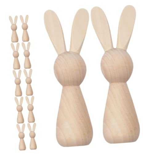12 Stück Hasenschmuck Aus Holz Hase Puppe Klein Kaninchen Leer Häschen-Statue Steckpuppen Unvollendet Figur Hasenpuppe Unvollendet Bausatz Holzhase DIY-Graffiti-Puppe Hölzern Beige 12 Stück Hasenschmuck Aus Holz Hase Puppe Klein Kaninchen Leer Häschen-Statue Steckpuppen Unvollendet Figur Hasenpuppe Unvollendet Bausatz Holzhase DIY-Graffiti-Puppe Hölzern Beige von Holibanna