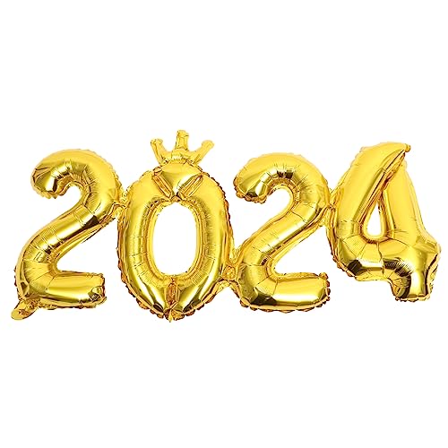 1Satz Ballon Dekorative Aluminiumfolie Luftballons für Neujahrsfeiern Geburtstagsfeiern und Jubiläen Fotorequisiten Schaffung Festlichen von Holibanna