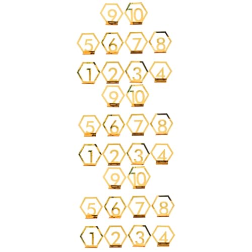 3 Sätze Hochzeit Tischnummern Halter Aus Dekorative Tischkartenhalter Für Hochzeitsfeiern Menükarten Und Events Und Vielseitig Einsetzbar 10 Stück * 3 von Holibanna