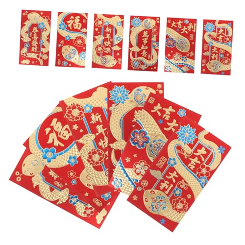 36 Stück Rote Umschläge für das Frühlings fest Geldumschläge für das neue Jahr Chinesisches rotes Paket chinesisches neujahr hongbao Papier von Holibanna