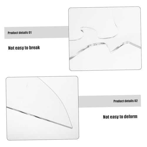Elchhackkapselvorlage Handle-router-vorlage Tafelhandlungsvorlage Holzbearbeitungsvorlage Wurstscheibenscheibe Leitfaden Für Router-vorlagen Schrankgriff Vorlage Transparent Acryl von Holibanna