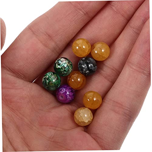 Holibanna 1 Karton Farben Glasperlen Schmuckperlen zum Auffädeln Runde Kristallperlen DIY Bastelperlen für Armbänder Halsketten Schmuckherstellung Sichere Glatte Glasperlen von Holibanna