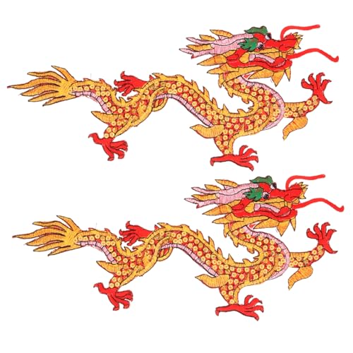 Holibanna 1 Paar Stoffflicken In Drachenform Themen Applikation Stickapplikationen Für Kleidung Drachen Party Aufnäher Drachen Patch Mythische Kleine Kleidungsflicken Hat von Holibanna