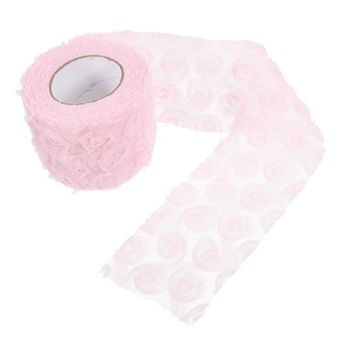 Holibanna 1 Rolle Blumenstickerei Netzstoff Farbverlauf Rosenmuster Breit Yards für Diy Kostüme Hochzeitsdekoration Tischdecken und Kreative Nähprojekte von Holibanna