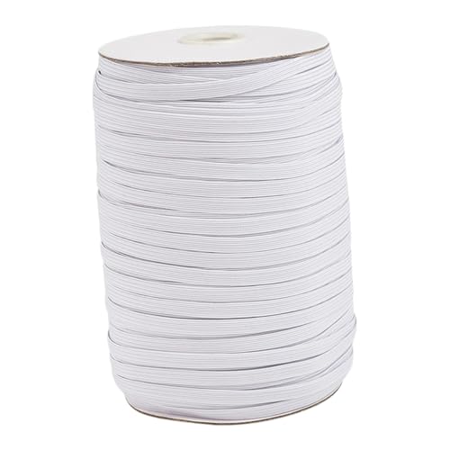 Holibanna 1 Rolle Breites Polyester Elastisches Band Weiß für Kleidung Basteln Dekoration und Nähprojekte Sicheres und Langlebiges Material Vielseitig Einsetzbar von Holibanna