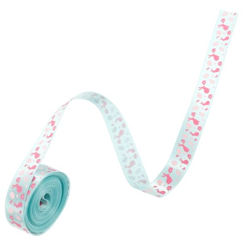 Holibanna 1 Rolle Easter Geschenkband mit Buntem Eierdesign Breit Yards Band für Geschenkverpackung DIY Bastelprojekte und Festliche Dekorationen zu Ostern von Holibanna
