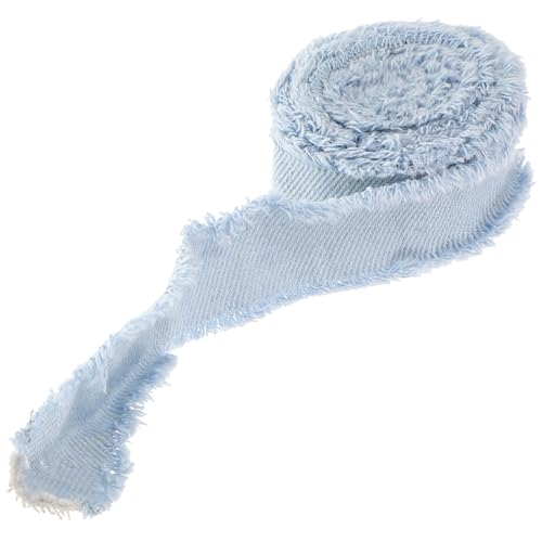 Holibanna 1 Rolle Leichtes Jeansstoff Ripsband für DIY Geschenkverpackungen Dekorative Bastelprojekte Vielseitig Einsetzbar für Feste und Anlässe Strapazierfähigem Polyester von Holibanna