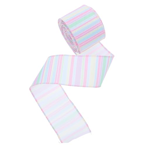 Holibanna 1 Rolle Osterband mit Drahtkante Diy Geschenkverpackung Breit Vielseitig Einsetzbar für Dekoration Bastelprojekte und Frühlingsfeiern von Holibanna