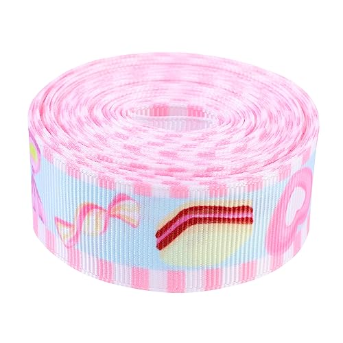 Holibanna 1 Rolle Sommer Süßigkeiten Eiscreme Grosgrain Band DIY Geschenkband Breit für Bastelprojekte Hochzeiten und Dekorationen von Holibanna