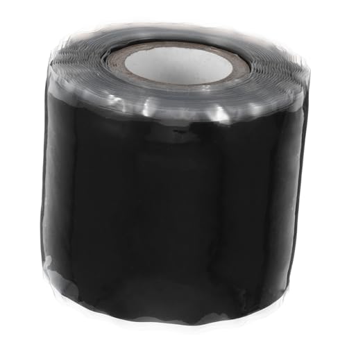 Holibanna 1 Rolle Wasserdichtes Klebeband Klempnerband Schlauchband Wasserleckband Schlauch Reparatur Wasserband Reparaturband für Schläuche elektrisches Band Dichtband Silikon-Gummi Schwarz von Holibanna