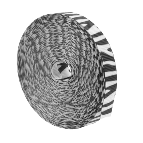 Holibanna 1 Rolle Zebramuster Bogenhaarband für thematisiert Band zum Basteln Schneidbares Bastelband Bastelbänder Multifunktions-Paketband gestaltetes Geschenkband Kranzbänder Polyester von Holibanna
