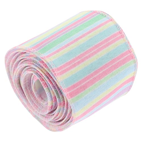Holibanna 1 Rolle verpackung Band für Regenbogen lockig Pastell Paket Rosa hochzeitsgeschenk Banddekoration Festival-Geschenkband Verpackungsband Multifunktions-Bastelband Polyester von Holibanna