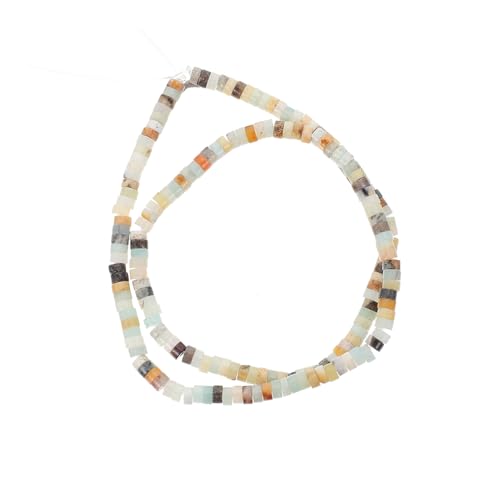 Holibanna 1 Saite Flache Runde Steine Abstandsperlen für DIY Schmuckherstellung Robuste Naturstein Perlen für Armbänder und Kreative Handarbeiten von Holibanna