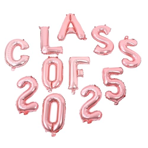 Holibanna 1 Satz Abschlussfeier Folienballons Roségold Dekoration für Schul und College Absolventen Luftballons zur Feier der Graduierung Praktische und Partydeko von Holibanna