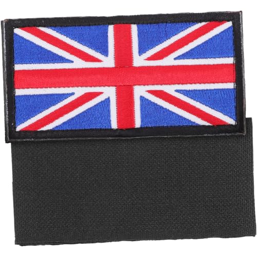 Holibanna 1 Satz Britische Flaggenarm -siegel Jack Flicken Nähen National Party Bestickt Bügeleisen Flaggenpatch Aufbügeln Patch Aufnähen Eisenflecken Buga-stickerei 2 Stück von Holibanna