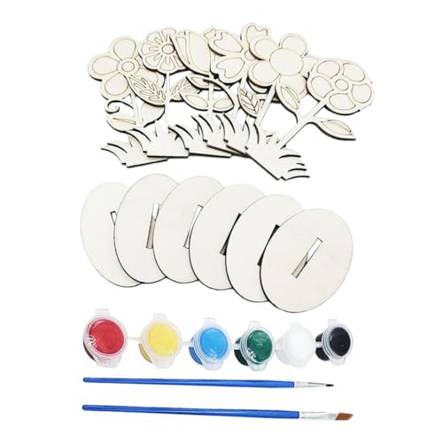 Holibanna 1 Satz DIY Aus Holz Dekorationen Kreativ Zum Aufhängen Im Freien Partyständer Zuhause Frühlingsblume Blumendekor Für Den Innenbereich Zum Basteln Von Tags von Holibanna