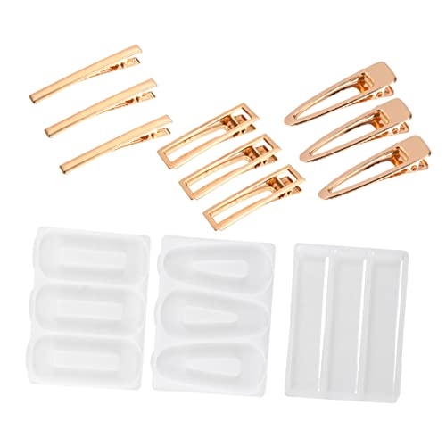 Holibanna 1 Satz DIY Haarspangen Silikonform Set Teiliges Kristall Epoxidharz Gießformen Set für Kreative Bastelprojekte Perfektes Zubehör für DIY und Handwerksenthusiasten von Holibanna