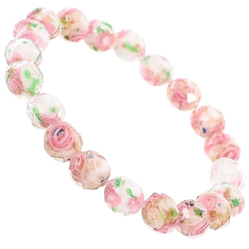 Holibanna 1 Satz Diy Glasperlen Multifunktionale Handgemachte Perlen Für Schmuckherstellung Mit Blumenmotiven Für Armbänder Und Ohrringe 20 Stück von Holibanna