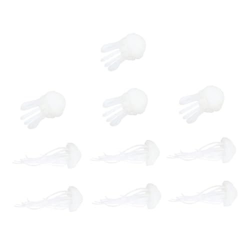 Holibanna 1 Satz Diy Kristall Epoxidharz Füllmaterial Mini Quallen Für Kreative Handwerksprojekte Für Schlüsselanhänger Schmuck Und Dekoration 10 Stück von Holibanna