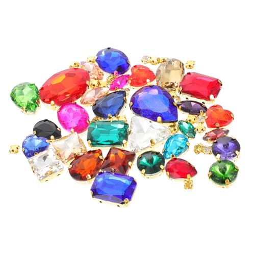 Holibanna 1 Satz Diy Kristall Strass Handgenähte Accessoires Rhinestones für Kostüme Hochzeitskleider Taschen Mehr Verschiedenen Formen und Farben Holibanna 1 Satz Diy Kristall Strass Handgenähte Accessoires Rhinestones für Kostüme Hochzeitskleider Taschen Mehr Verschiedenen Formen und Farben von Holibanna